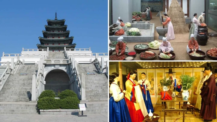 Hiện vật và mô hình trưng bày tại Viện bảo tàng dân gian Quốc Gia