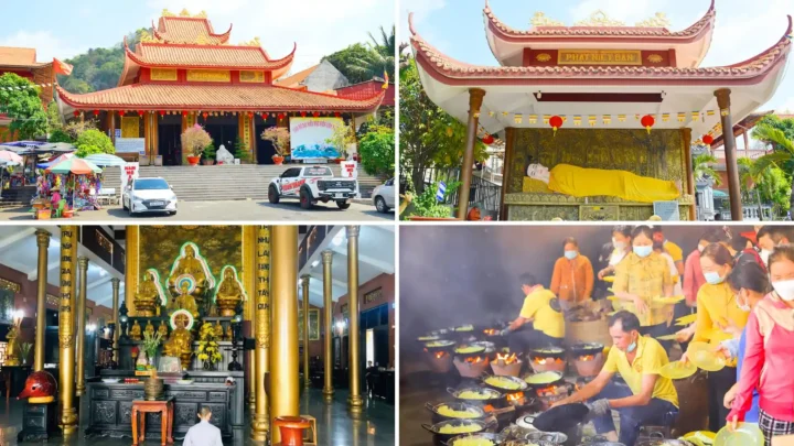 đoàn viếng thăm và thưởng thức bánh xèo tại thiền viện đông lai