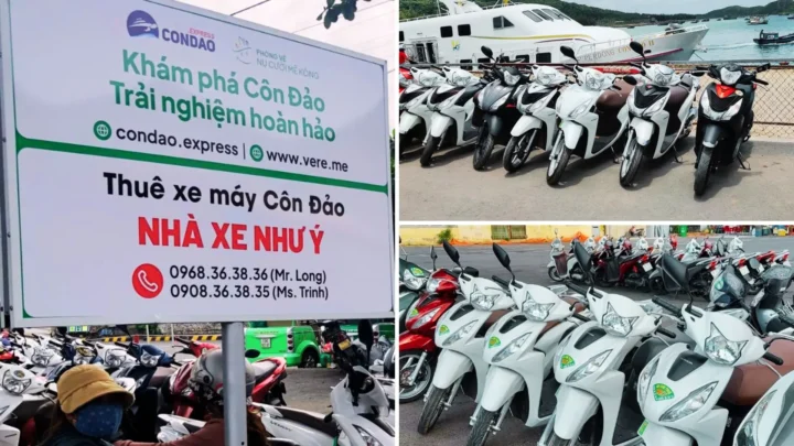 Thuê xe máy du lịch chủ động khám phá Côn Đảo.